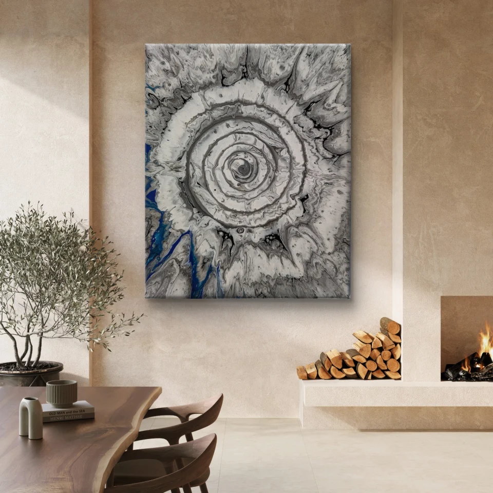 Cosmic Blue Spiral